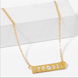 Good Moon Phases Bar Necklace